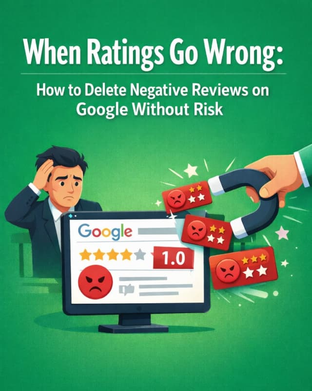 When Ratings Go Wrong: How to Delete Negative Reviews on Google Without Risk