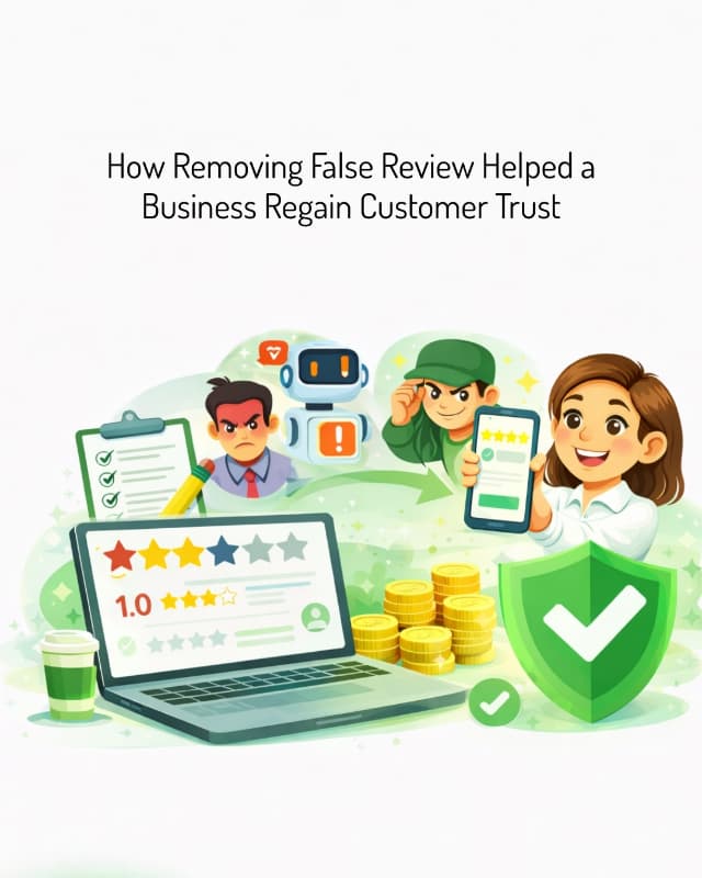 How Removing a False Review Helped a Business Regain Customer Trust