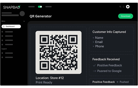 QR Code for Guest Feedback & Reviews QR Code for Guest Feedback & Reviews