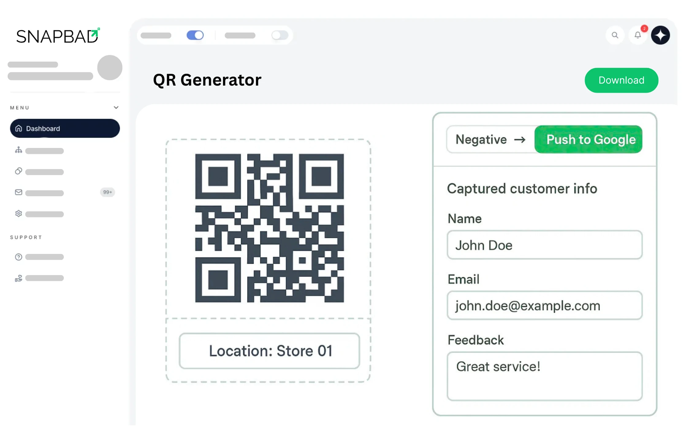 QR Code for Guest Feedback & Reviews QR Code for Guest Feedback & Reviews