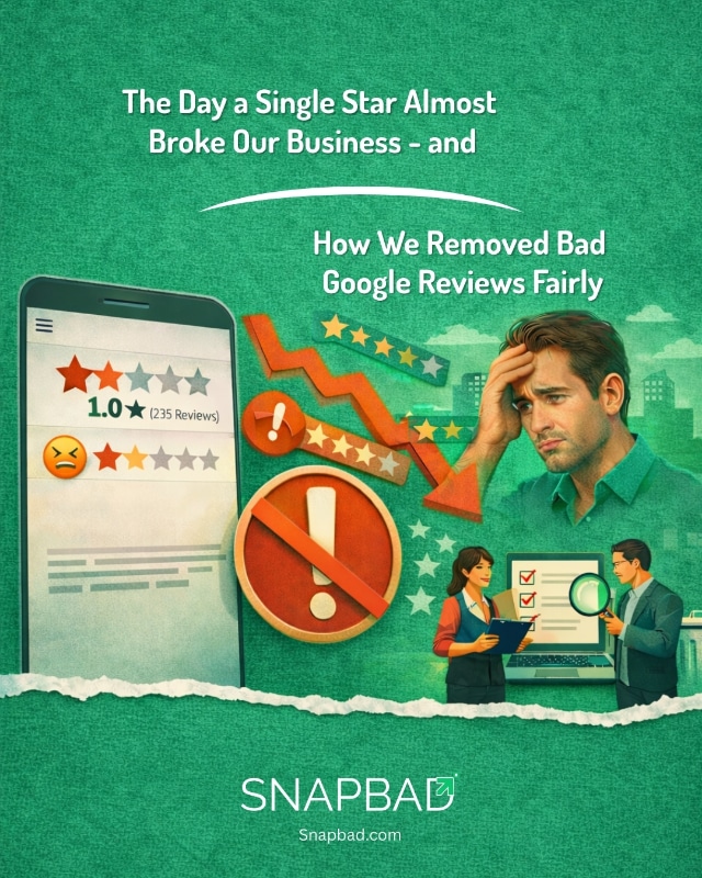 The Day a Single Star Almost Broke Our Business—and How We Removed Bad Google Reviews Fairly